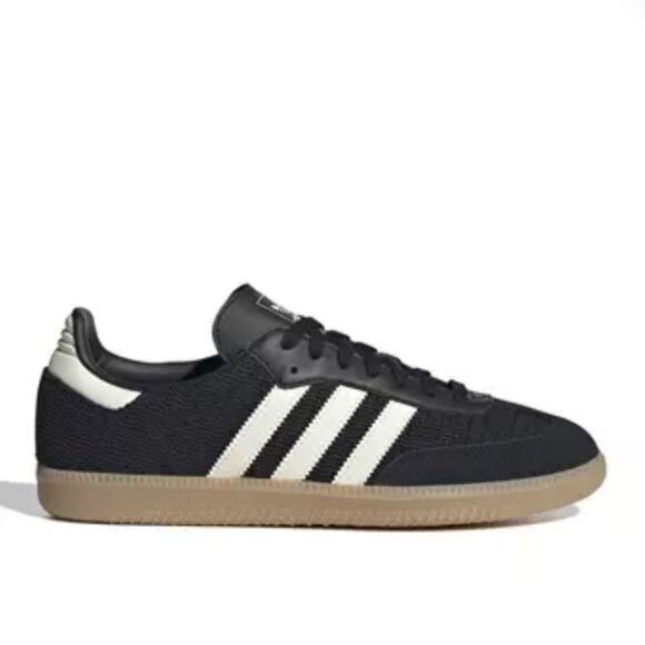 Adidas Originals Samba OG Core Black and Cream Magic beige leather Sneakers 10 - Picture 1 of 11